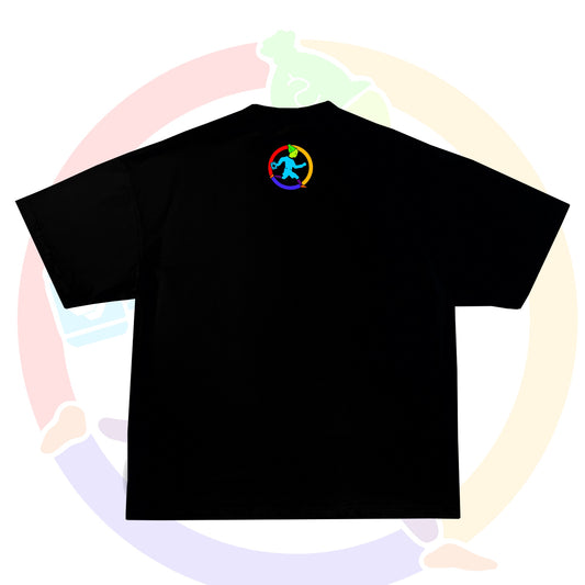 BLACK SEIZEWORLD GRAPHIC T-SHIRT